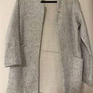 Express Textured Gray Over Coat
